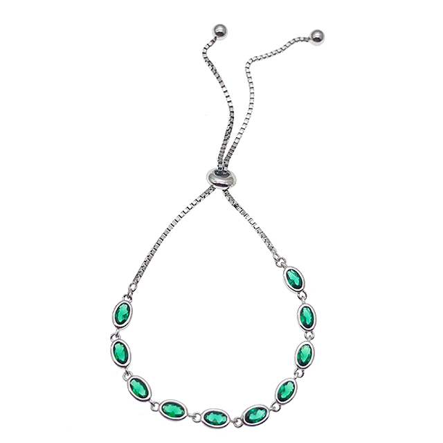Chain Bracelet with main stone - L37