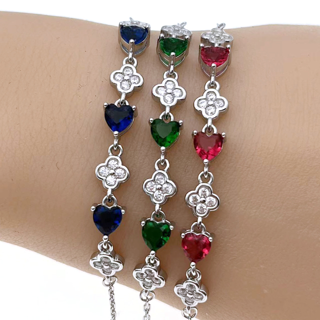 Heart Chain Bracelet with main tone  - L32