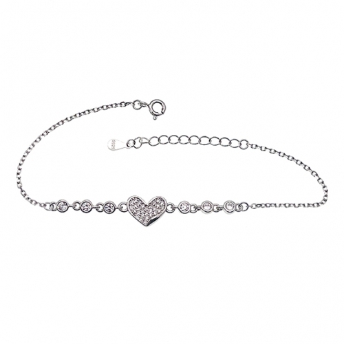 Heart Design Chain Bracelet - L42