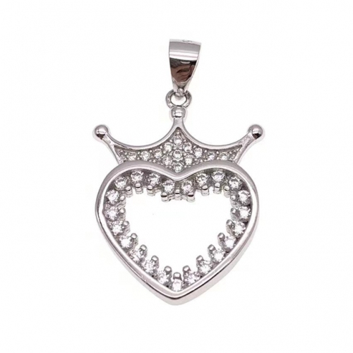 Crown&Heart pendant  - L32