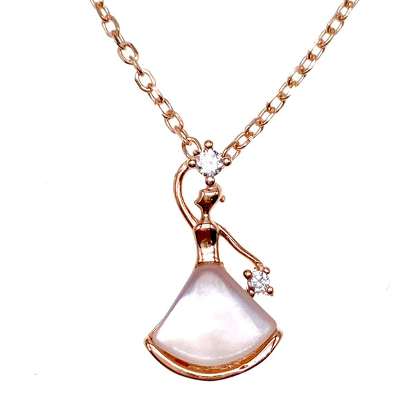 MOP Heart necklace - L32