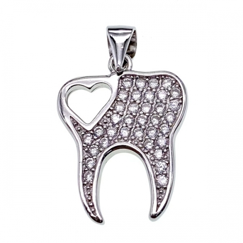 Heart&teeth pendant  - L27