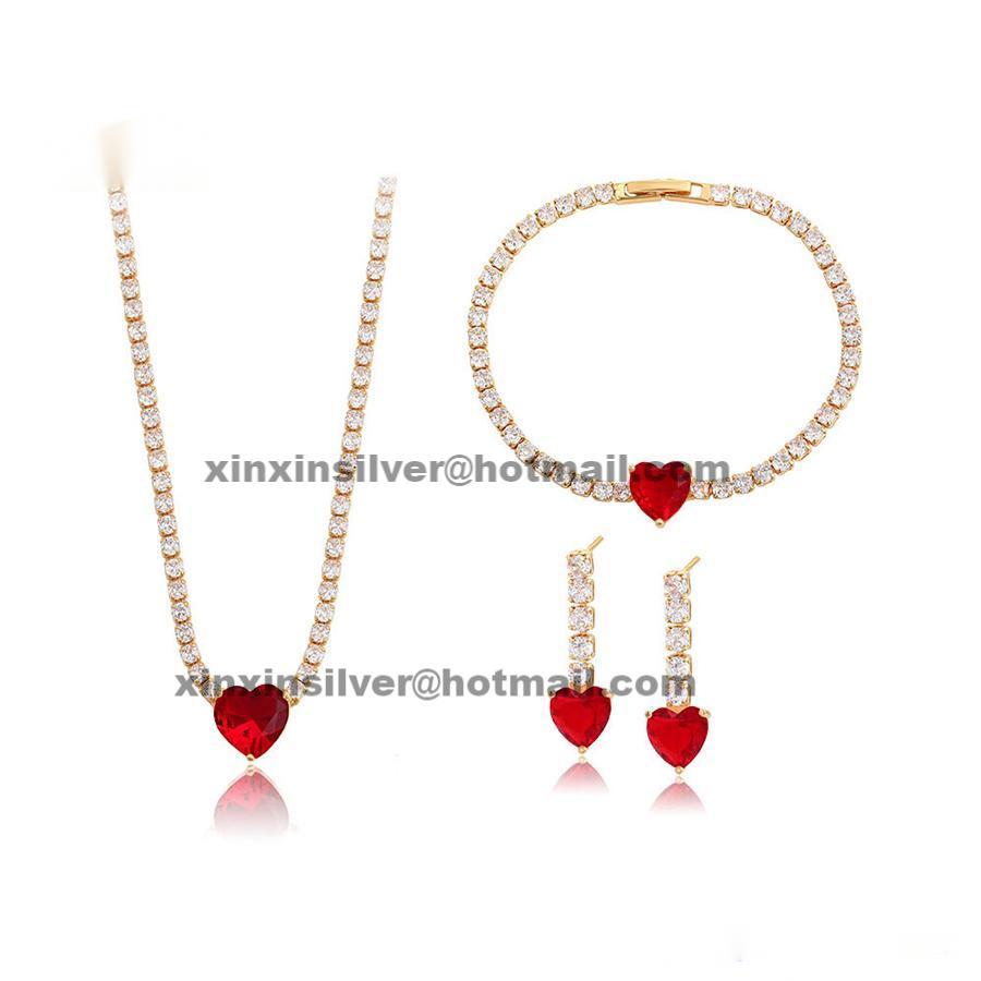 Tennis Butterfly Bracelet&Earring&Necklace/Pendent set