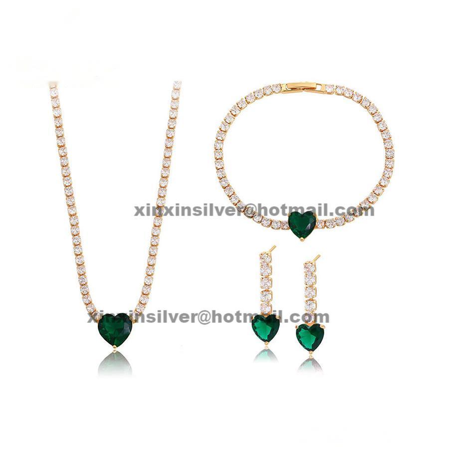 Tennis Butterfly Bracelet&Earring&Necklace/Pendent set