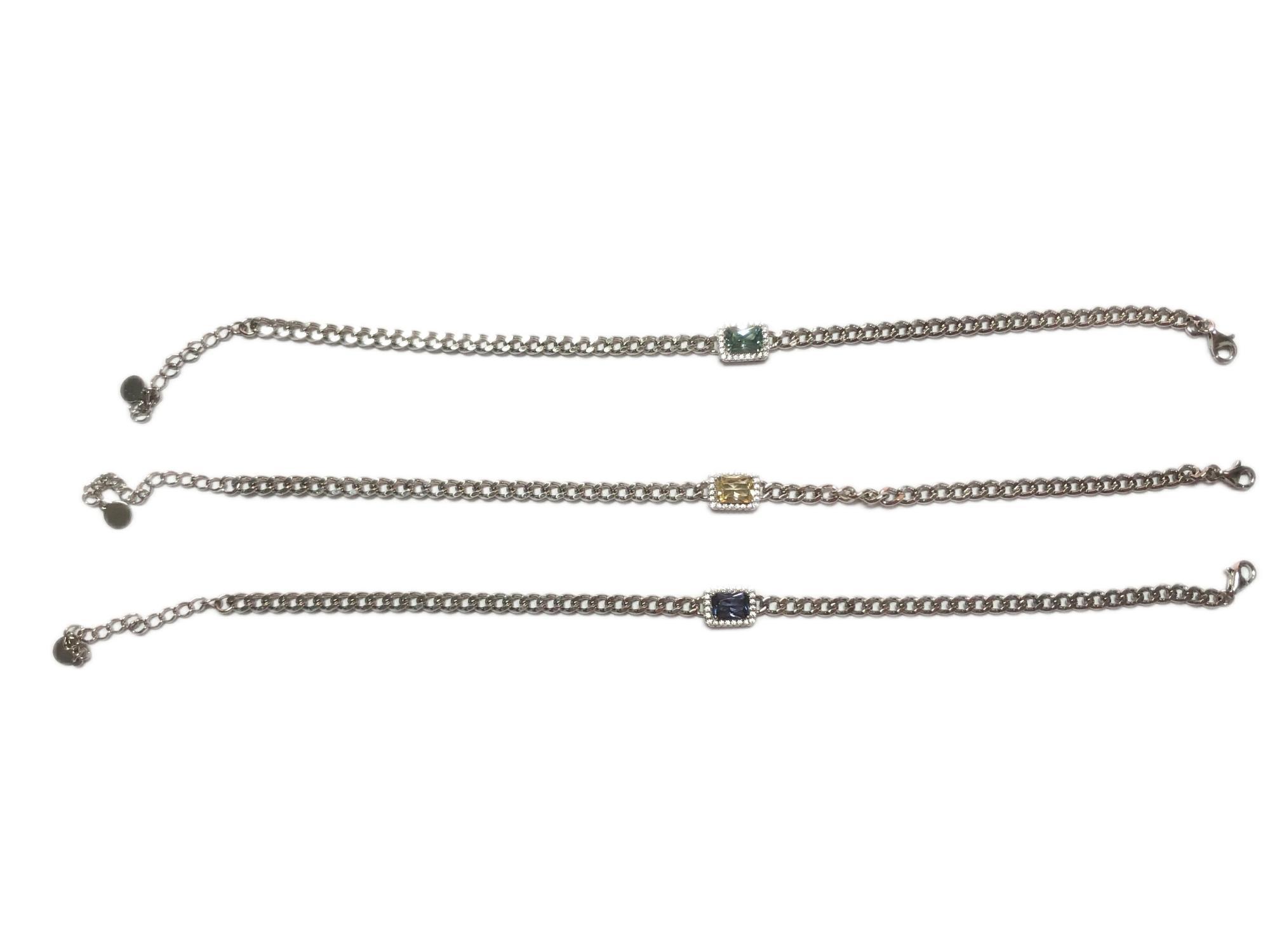Anklet with changing color stones -L62