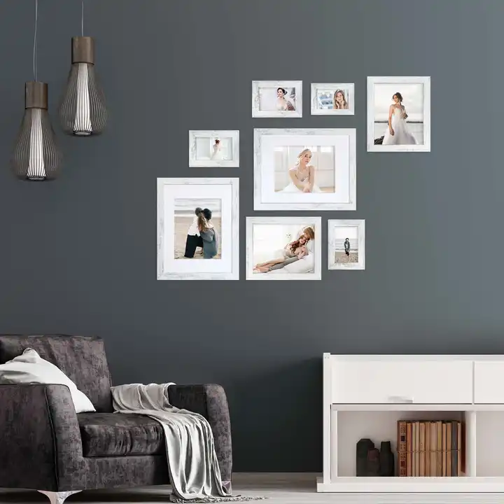 Wholesale Distressed White Picture Frame MDF Photo Frame