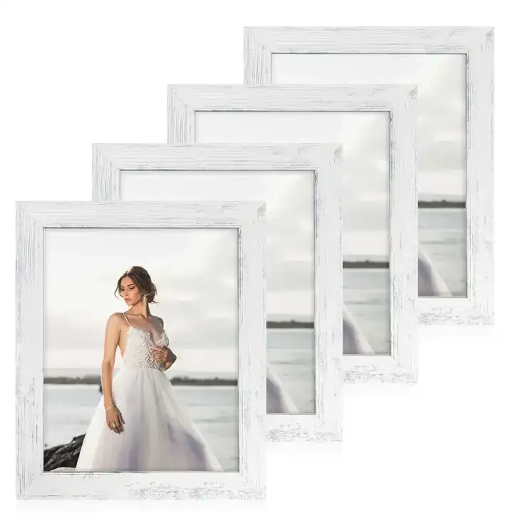 Wholesale Distressed White Picture Frame MDF Photo Frame