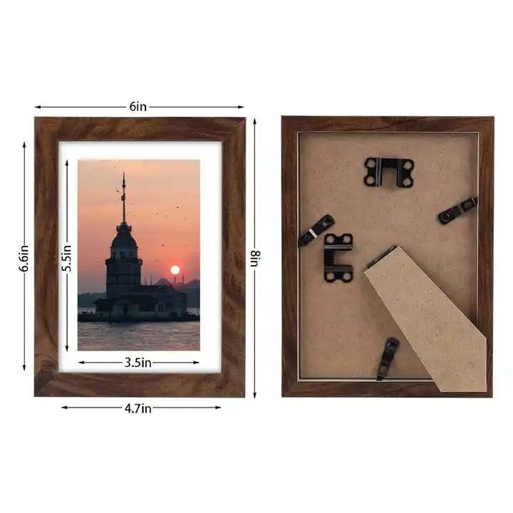 Custom Rustic Wooden Picture Frame MDF Photo Frame