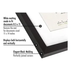 Custom MDF Picture Frame Black Diploma Frame Certificate Frame