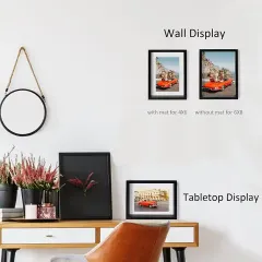 Wholesale Black Floating Picture Frame Double-Sided Glass Photo Frame