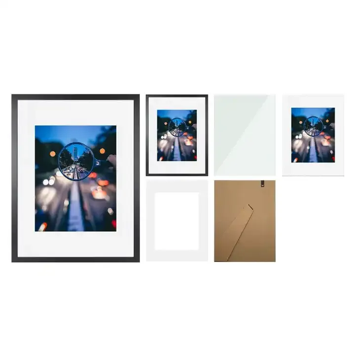 Customized MDF Picture Frame Glass Front Photo Frame