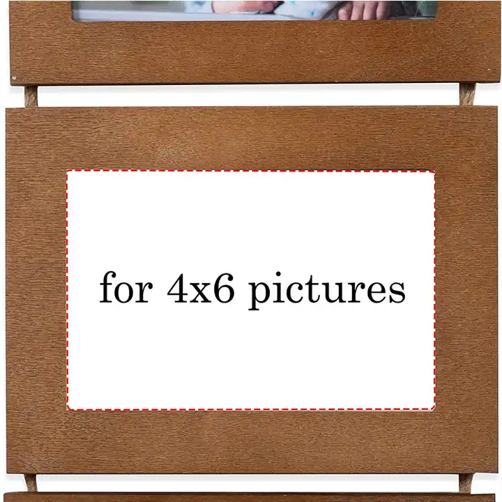 Customized MDF Picture Frame Set 4 Openings Photo Frame