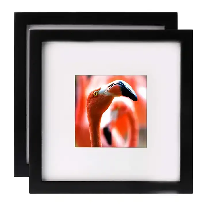 Wholesale Black Square Photo Frame MDF Wooden Picture Frame