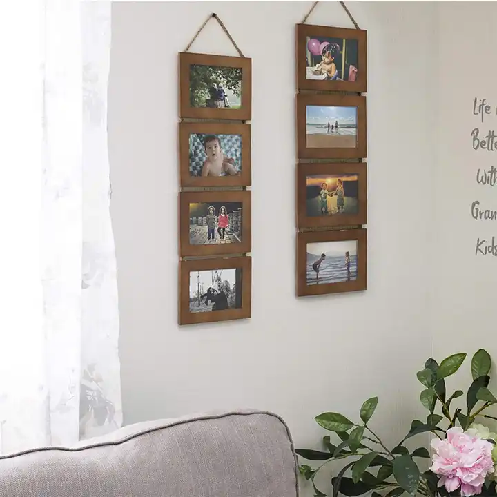 Customized MDF Picture Frame Set 4 Openings Photo Frame