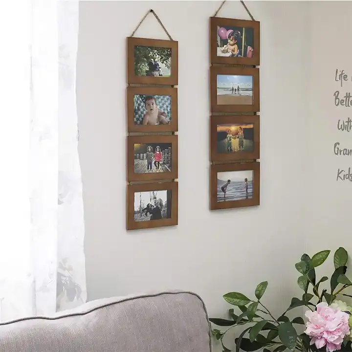 Customized MDF Picture Frame Set 4 Openings Photo Frame