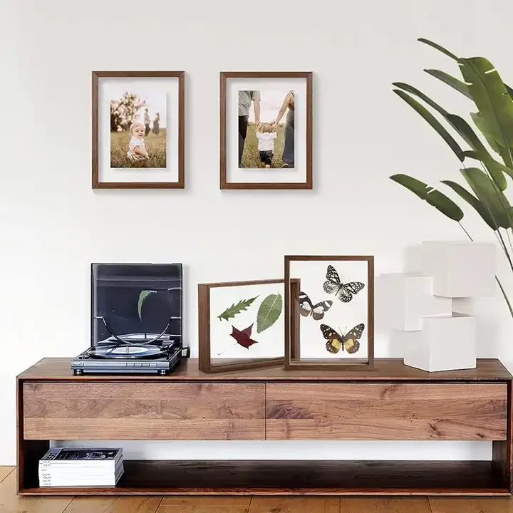 Customized Double Side Glass Floating Picture Frame 3D Photo Frame