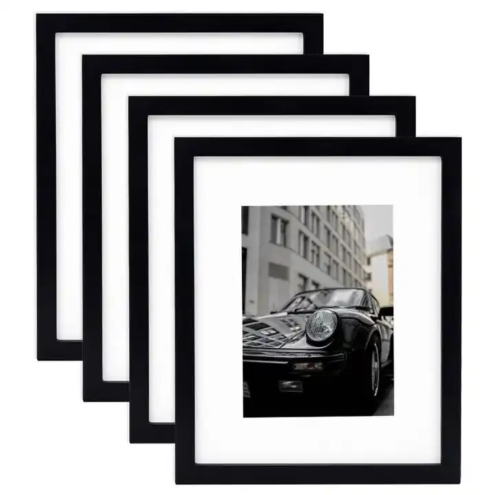 Wholesale MDF Picture Frame Black Wood Photo Frame