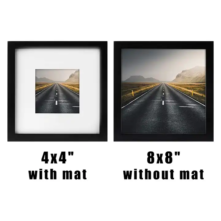 Wholesale Black Square Photo Frame MDF Wooden Picture Frame