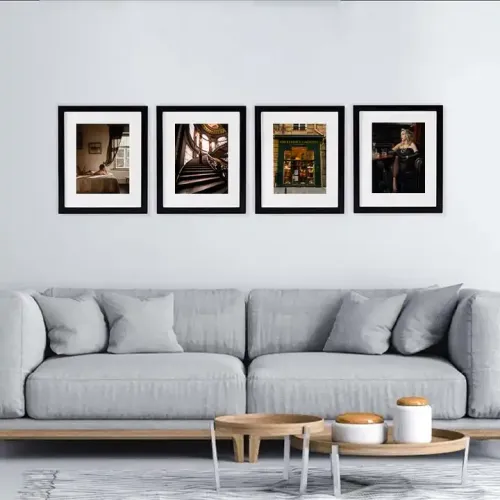 Wholesale MDF Picture Frame Black Wood Photo Frame