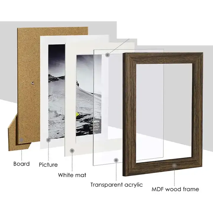 Customized Collage Photo Frames Set of 11 Rustic Picture Frames