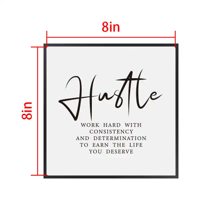 Customized 8x8 Picture Frame Black Wood Photo Frame