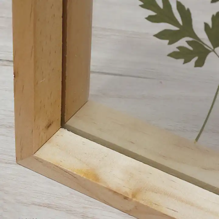 Wholesale Natural Wooden Photo Frame with Double Pane Glass, Eco Wood Shadow Box Frame