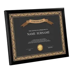 Customized Certificate Frame MDF Wood Photo Frame
