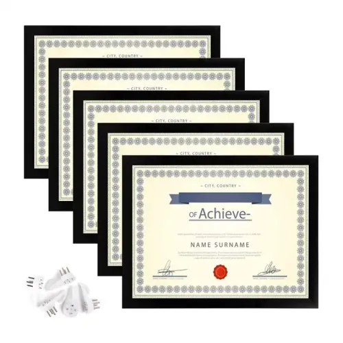 Customized Certificate Frame MDF Wood Photo Frame