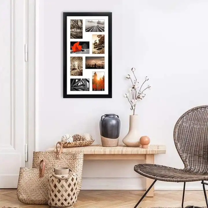 Wholesale Collage MDF Picture Frame 8 Openings Photo Frame