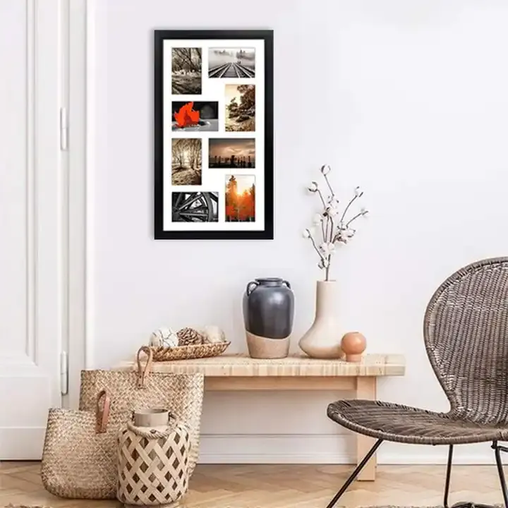 Wholesale Collage MDF Picture Frame 8 Openings Photo Frame