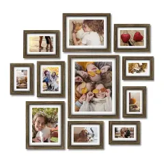 Customized Collage Photo Frames Set of 11 Rustic Picture Frames