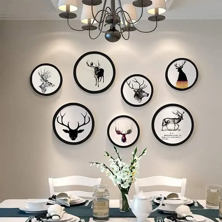 Custom Round Photo Frame MDF Wood Picture Frame