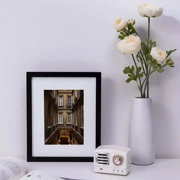 Wholesale MDF Picture Frame Black Wood Photo Frame