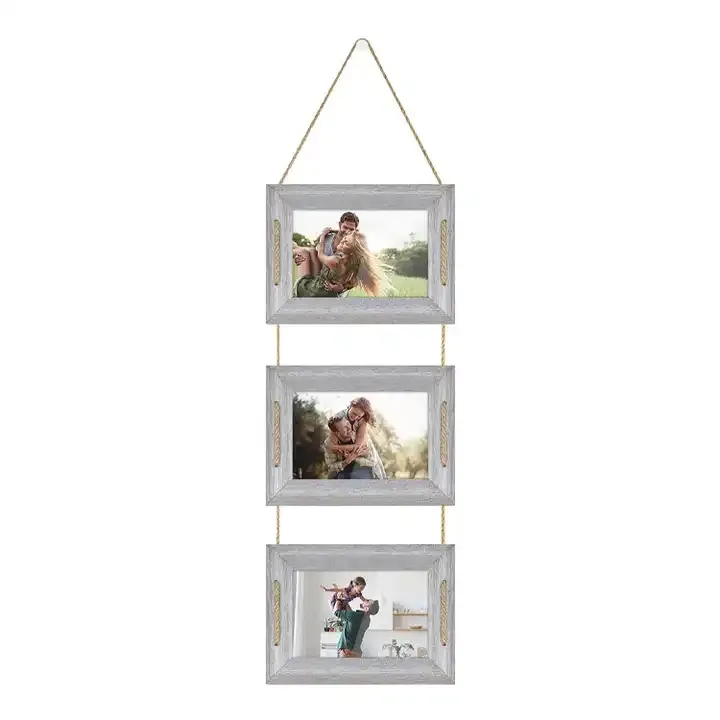 Custom Collage Picture Frames 3 Openings MDF Photo Frames