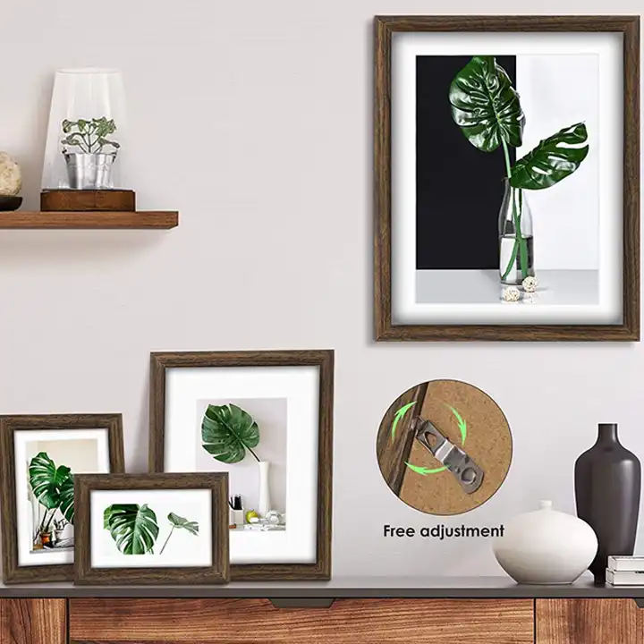 Customized Collage Photo Frames Set of 11 Rustic Picture Frames