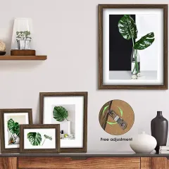 Customized Collage Photo Frames Set of 11 Rustic Picture Frames