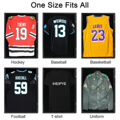 Wholesale Jersey Frame Display Case, Lockable Sport Jersey Shadow Box with 98% UV Protection Acrylic