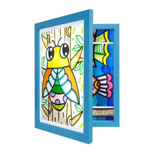 Custom Kids Artwork Picture Frame Kids MDF Wood Art Frame