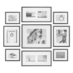 Customized Classic 9 pcs Photo Frame, Multi Size Gallery Wall Picture Frame