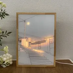 Custom Sympathy Gift Shadow Box LED Memorial Shadow Box Frame