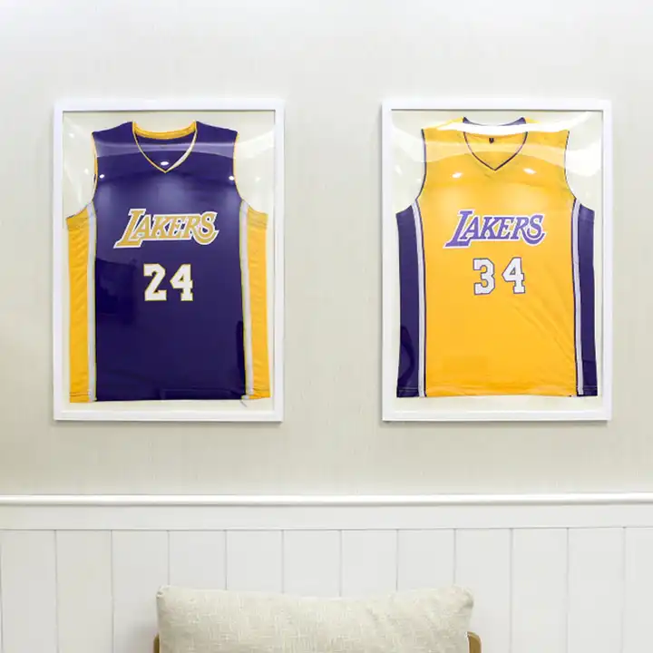 Wholesale MDF Jersey Shadow Box UV Protection Jersey Picture Frame