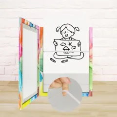 Custom Kids Artwork Picture Frame Shatter Resistant Glass Photo Frame