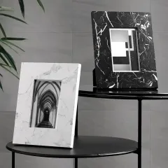 Customized Marble Texture Photo Frame MDF Wood Picture Frame