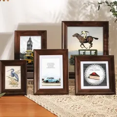 Wholesale Rustic Picture Frame High-Definition Glass Photo Frame