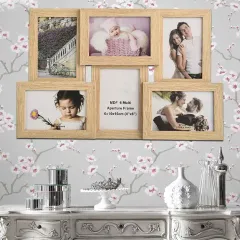 Customized 10-Openings Photo Frame Collage Rustic Picture Frame