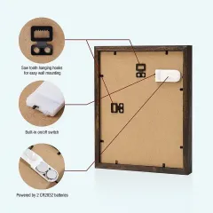 Wholesale Wood LED Shadow Box Sympathy Gift Shadow Box Frame