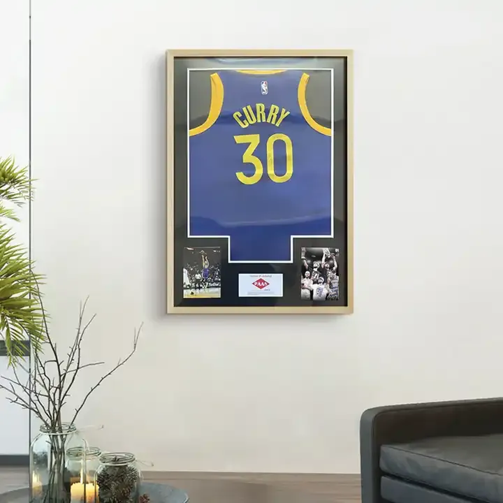 Customized Jersey Display Frame Case, Large Frame Shadow Box with UV Protection for Baseball Basketball Football Sport Shirt