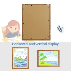 Wholesale Kids Artwork Picture Frame Shatter Resistant Glass Photo Frame