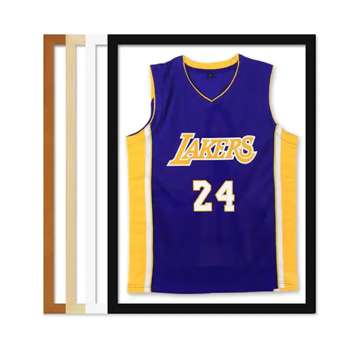 Wholesale MDF Jersey Shadow Box UV Protection Jersey Picture Frame