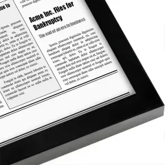 Wholesale 11x22 Frame - Assorted Media Cover Frame - Hanging Hardware Included - Fits 11x22 inch Newspapers